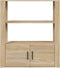 vidaXL - Dressoir - 80x30x90 - cm - bewerkt - hout - sonoma - eikenkleurig