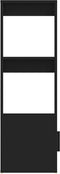 vidaXL - Dressoir - 80x30x90 - cm - bewerkt - hout - zwart