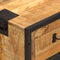 vidaXL - Dressoir - 80x31x66 - cm - massief - ruw - mangohout - en - metaal