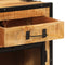 vidaXL - Dressoir - 80x31x66 - cm - massief - ruw - mangohout - en - metaal