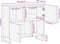 vidaXL - Dressoir - 80x33,5x75 - cm - massief - mangohout - bruin - en - zwart