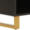 vidaXL - Dressoir - 80x33,5x75 - cm - massief - mangohout - bruin - en - zwart