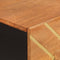 vidaXL - Dressoir - 80x33,5x75 - cm - massief - mangohout - bruin - en - zwart