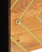 vidaXL - Dressoir - 80x33,5x75 - cm - massief - mangohout - bruin - en - zwart