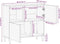 vidaXL - Dressoir - 80x33,5x75 - cm - massief - mangohout