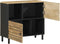 vidaXL - Dressoir - 80x33,5x75 - cm - massief - ruw - mangohout