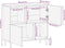 vidaXL - Dressoir - 80x33,5x75 - cm - massief - ruw - mangohout
