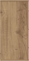 vidaXL - Dressoir - 80x33x70 - cm - bewerkt - hout - artisanaal - eikenkleurig