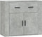 vidaXL - Dressoir - 80x33x70 - cm - bewerkt - hout - betongrijs