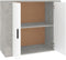 vidaXL - Dressoir - 80x33x70 - cm - bewerkt - hout - betongrijs