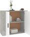vidaXL - Dressoir - 80x33x70 - cm - bewerkt - hout - betongrijs