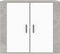 vidaXL - Dressoir - 80x33x70 - cm - bewerkt - hout - betongrijs