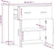 vidaXL - Dressoir - 80x33x70 - cm - bewerkt - hout - betongrijs
