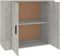 vidaXL - Dressoir - 80x33x70 - cm - bewerkt - hout - betongrijs