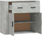 vidaXL - Dressoir - 80x33x70 - cm - bewerkt - hout - betongrijs