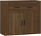 vidaXL - Dressoir - 80x33x70 - cm - bewerkt - hout - bruin - eikenkleur