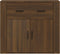 vidaXL - Dressoir - 80x33x70 - cm - bewerkt - hout - bruin - eikenkleur