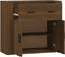 vidaXL - Dressoir - 80x33x70 - cm - bewerkt - hout - bruin - eikenkleur