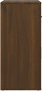 vidaXL - Dressoir - 80x33x70 - cm - bewerkt - hout - bruin - eikenkleur