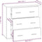 vidaXL - Dressoir - 80x33x70 - cm - bewerkt - hout - gerookt - eikenkleurig