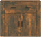 vidaXL - Dressoir - 80x33x70 - cm - bewerkt - hout - gerookt - eikenkleurig