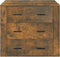 vidaXL - Dressoir - 80x33x70 - cm - bewerkt - hout - gerookt - eikenkleurig