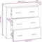 vidaXL - Dressoir - 80x33x70 - cm - bewerkt - hout - grijs - sonoma - eikenkleurig