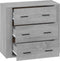 vidaXL - Dressoir - 80x33x70 - cm - bewerkt - hout - grijs - sonoma - eikenkleurig