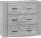 vidaXL - Dressoir - 80x33x70 - cm - bewerkt - hout - grijs - sonoma - eikenkleurig