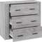 vidaXL - Dressoir - 80x33x70 - cm - bewerkt - hout - grijs - sonoma - eikenkleurig