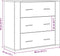 vidaXL - Dressoir - 80x33x70 - cm - bewerkt - hout - oud - houtkleurig