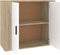 vidaXL - Dressoir - 80x33x70 - cm - bewerkt - hout - sonoma - eikenkleurig