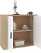 vidaXL - Dressoir - 80x33x70 - cm - bewerkt - hout - sonoma - eikenkleurig