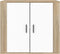 vidaXL - Dressoir - 80x33x70 - cm - bewerkt - hout - sonoma - eikenkleurig