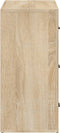 vidaXL - Dressoir - 80x33x70 - cm - bewerkt - hout - sonoma - eikenkleurig