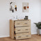 vidaXL - Dressoir - 80x33x70 - cm - bewerkt - hout - sonoma - eikenkleurig