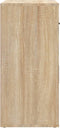 vidaXL - Dressoir - 80x33x70 - cm - bewerkt - hout - sonoma - eikenkleurig