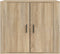 vidaXL - Dressoir - 80x33x70 - cm - bewerkt - hout - sonoma - eikenkleurig