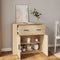vidaXL - Dressoir - 80x33x70 - cm - bewerkt - hout - sonoma - eikenkleurig