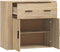 vidaXL - Dressoir - 80x33x70 - cm - bewerkt - hout - sonoma - eikenkleurig