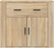 vidaXL - Dressoir - 80x33x70 - cm - bewerkt - hout - sonoma - eikenkleurig