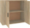 vidaXL - Dressoir - 80x33x70 - cm - bewerkt - hout - sonoma - eikenkleurig