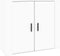 vidaXL - Dressoir - 80x33x70 - cm - bewerkt - hout - wit