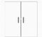 vidaXL - Dressoir - 80x33x70 - cm - bewerkt - hout - wit