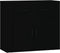 vidaXL - Dressoir - 80x33x70 - cm - bewerkt - hout - zwart