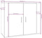 vidaXL - Dressoir - 80x33x70 - cm - bewerkt - hout - zwart