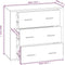 vidaXL - Dressoir - 80x33x70 - cm - bewerkt - hout - zwart