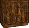 vidaXL - Dressoir - 80x34x75 - cm - bewerkt - hout - gerookt - eikenkleurig