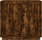 vidaXL - Dressoir - 80x34x75 - cm - bewerkt - hout - gerookt - eikenkleurig