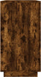 vidaXL - Dressoir - 80x34x75 - cm - bewerkt - hout - gerookt - eikenkleurig